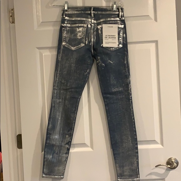 Mid rise skinny fit all over foiled jeans - Picture 5 of 6